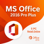 Microsoft Office 2016 Pro Plus License Key for 5 PCs [Retail Online]