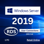 Microsoft Windows Server 2019 RDS User CAL 50 Users [Retail Online]