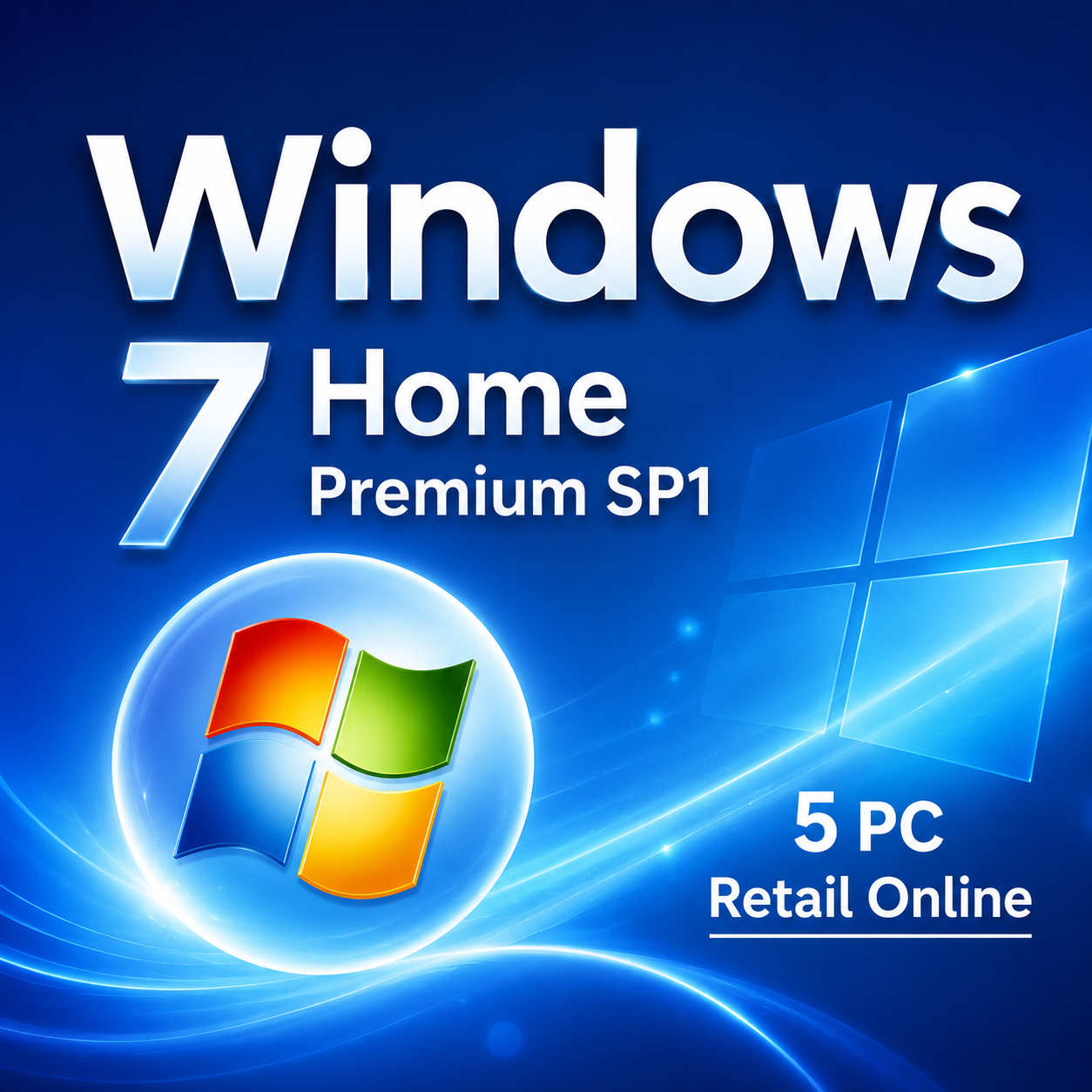 a5983afb-4b17-43cc-9385-f638df931d1b Windows 7 Home Premium SP1 – 5 PC Retail License - Image 1