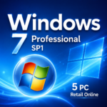 Windows 7 Professional SP1 – 5 PC Retail License