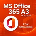 Microsoft Office 365 A3 Account Valid for 5 Devices 1 Year