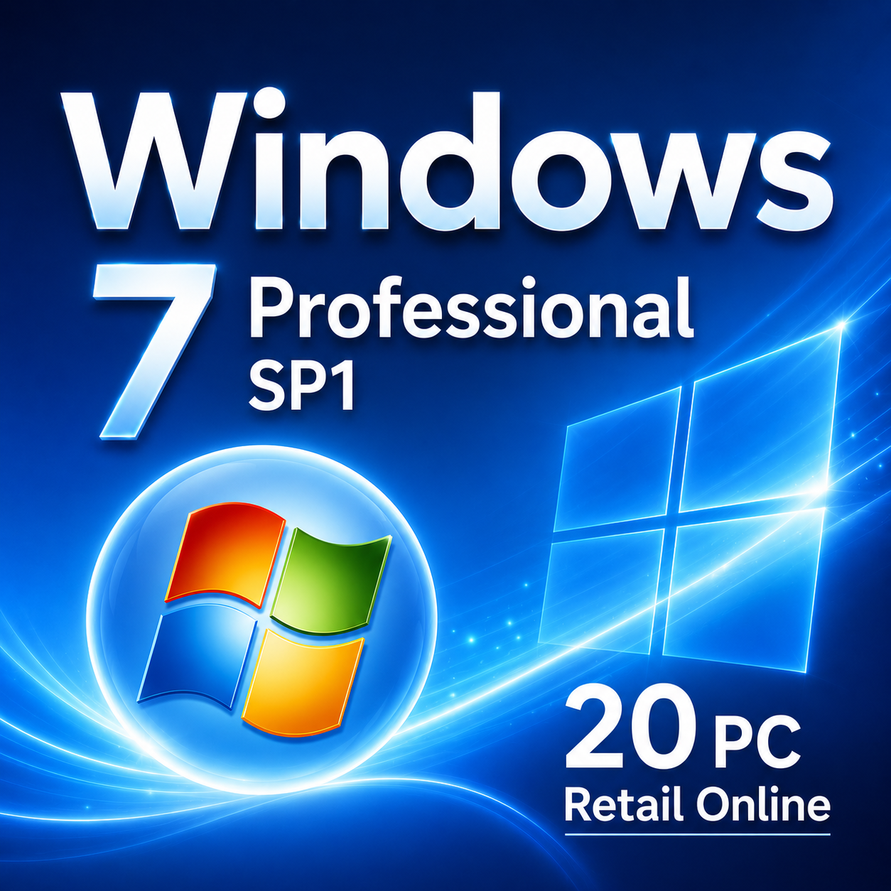 dfa7958b-7de7-42c8-aac0-a03c99519ac0 Windows 7 Professional SP1 – 20 PC Retail License - Image 1