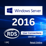 Microsoft Windows Server 2016 RDS User CAL 50 Users [Retail Online]