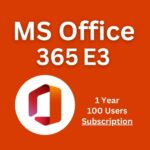 Microsoft Office 365 E3 with Teams - 100 User for 1 Year [Subscription]